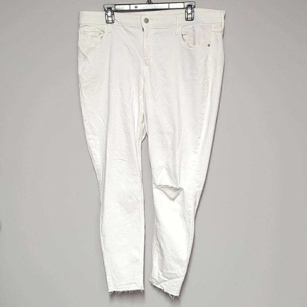 Old Navy White Rock Star Jeans